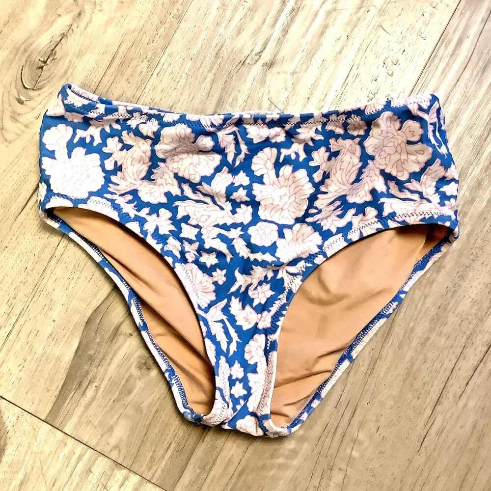Crew Cuts Swimsuits Size 12 Ruffle Tank Floral SZ Blockprints x J. Crew Bottoms